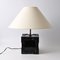 Vintage Black Ceramic Table Lamp, 1970s, Image 1