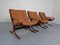 Mid-Century Siesta Table & Leather Chairs by Ingmar Relling for Westnofa, 1960s, Set of 4 5