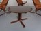 Mesa Siesta Mid-Century y sillas de cuero de Ingmar Relling para Westnofa, años 60. Juego de 4, Imagen 13