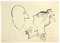 Mino Maccari, Lovers, Disegno a china, anni '60, Immagine 1