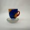 Tea Cup and Saucer by Kjell Engman for Kosta Boda, Sweden, 1980s, Set of 2 3