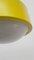 Lámpara de techo era espacial amarilla de Anvia, Holland, años 70, Imagen 11