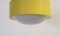 Lámpara de techo era espacial amarilla de Anvia, Holland, años 70, Imagen 2