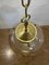 Vintage Deckenlampe aus Messing & Glas von Kamenicky Senov 5