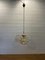 Vintage Ceiling Lamp in Brass and Glass from Kamenicky Senov, Image 1