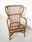 Mid-Century Modern Rattan Tisch & Stühle, Italien, 1970er, 5er Set 5