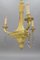 French Louis XVI Style Bronze 3-Light Chandelier, Early 20th Century 13