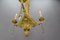 French Louis XVI Style Bronze 3-Light Chandelier, Early 20th Century, Image 9