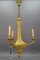 French Louis XVI Style Bronze 3-Light Chandelier, Early 20th Century 2