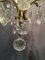 Französischer Vintage Kronleuchter aus Kristallglas & Messing, 1950er 4