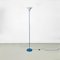 Italian Modern Light Blue Metal and Glass Floor Lamp, 1980s 4