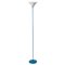 Italian Modern Light Blue Metal and Glass Floor Lamp, 1980s, Image 1