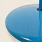 Lámpara de pie italiana moderna de metal y vidrio en azul claro, años 80, Imagen 11