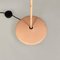 Italian Modern Light Pink Metal and Glass Floor Lamp, 1980s 10