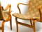 Mid-Century Armchairs Model Eva by Bruno Mathsson for Birke and Hanflecht, Sweden, 1950s, Set of 2 4