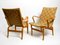 Mid-Century Armchairs Model Eva by Bruno Mathsson for Birke and Hanflecht, Sweden, 1950s, Set of 2 2