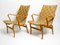 Mid-Century Armchairs Model Eva by Bruno Mathsson for Birke and Hanflecht, Sweden, 1950s, Set of 2, Image 1