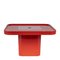 Table Basse Rouge par Peter Ghyczy pour Horn Collection 5