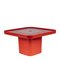 Table Basse Rouge par Peter Ghyczy pour Horn Collection 6