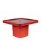 Table Basse Rouge par Peter Ghyczy pour Horn Collection 2