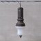 Antique Large Metal and Glass Pendant Light 1