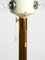 Lámpara de pie grande de alambre de metal con pantalla de seda salvaje anodizada en oro, años 60, Imagen 16