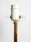 Lámpara de pie grande de alambre de metal con pantalla de seda salvaje anodizada en oro, años 60, Imagen 5