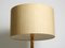 Large Metal Wire Floor Lamp with Wild Silk Shade Anodized in Gold, 1960s, Image 6