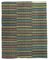 Tapis Kilim Vintage Multicolore, Turquie 1