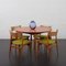 Mid-Century Scandinavian Round Teak Dining Table with 2 Extensions in the style of Svend Aage Madsen, Denmark, 1960s, Image 2