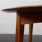Mid-Century Scandinavian Round Teak Dining Table with 2 Extensions in the style of Svend Aage Madsen, Denmark, 1960s 11