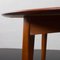 Mid-Century Scandinavian Round Teak Dining Table with 2 Extensions in the style of Svend Aage Madsen, Denmark, 1960s, Image 11