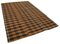 Tapis Kilim Fin Vintage Marron 2