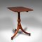 Antique English Regency Supper Table with Snap Top, 1820 2