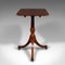 Antique English Regency Supper Table with Snap Top, 1820 1