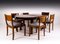 Art Deco Dining Chairs & Large Dining Table Model 569 in the Style of Hans Hartl from Veb Deutsche Werkstätten Hellerau, 1920s, Set of 7, Image 1