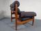 Vintage Danish Teak Chair & Ottoman 13