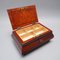 Vintage ntarsia Wood Sewing Box, 1900s 9
