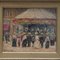 Louis Van der Pol, Scena di strada con giostra a Parigi, Olio su tavola, Incorniciato, Immagine 2