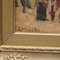 Louis Van der Pol, Street Scene with Carousel in Paris, Oil on Wood, Framed 11