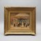 Louis Van der Pol, Street Scene with Carousel in Paris, Oil on Wood, Framed 1