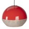 Space Age Pendant Lamp in Red Plastic 2