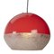 Space Age Pendant Lamp in Red Plastic 4