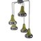 Green Cascade Pendant Lamp in Chrome 4