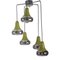 Green Cascade Pendant Lamp in Chrome, Image 1