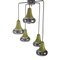 Green Cascade Pendant Lamp in Chrome, Image 3