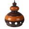 Lampada a sospensione in ceramica arancione e marrone, Immagine 4