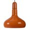 Industry Pendant Lamp in Orange Metal for Staff Light, 1970s 1