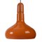 Lámpara colgante Industry de metal naranja para Staff Light, años 70, Imagen 1