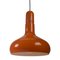 Industry Pendant Lamp in Orange Metal for Staff Light, 1970s 4
